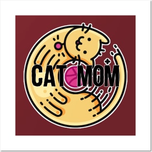 Cat Mom Posters and Art